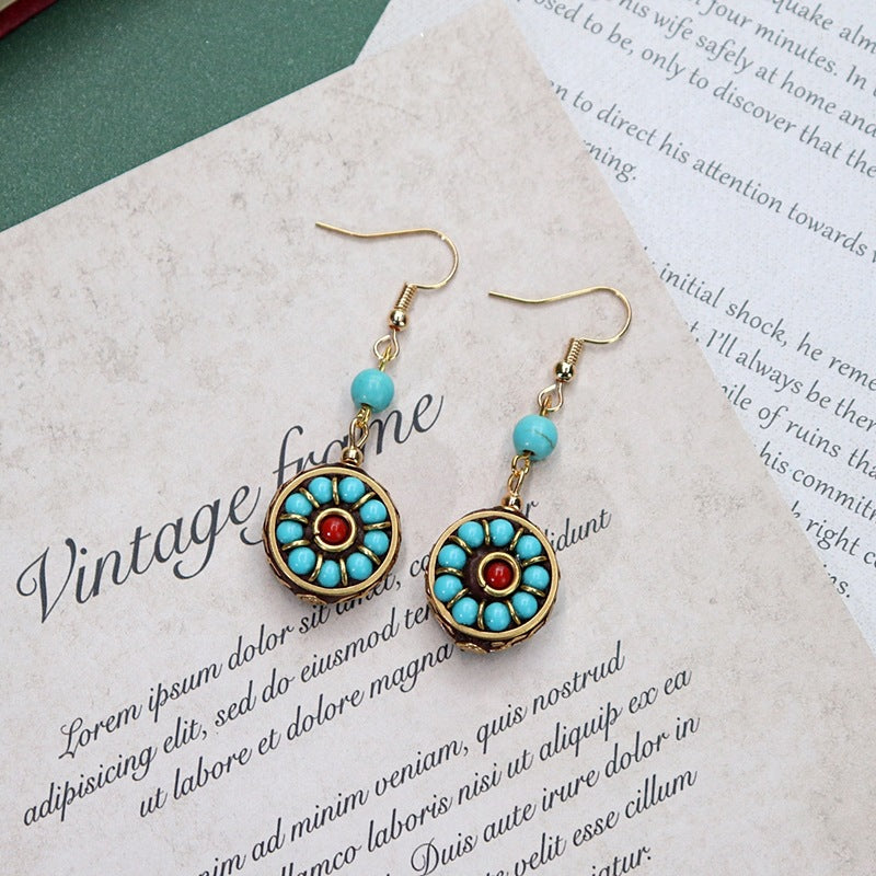 Lightweight women's earrings on display