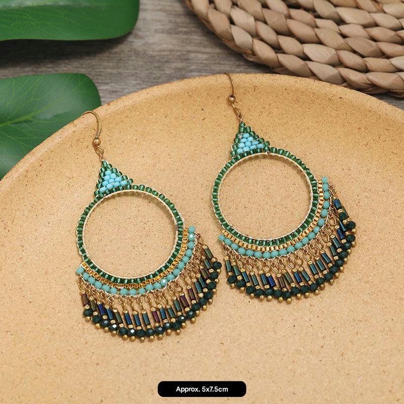 Set of long vintage chic earrings hanging