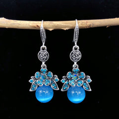Close-up of High-Quality Agate Earrings Image 3