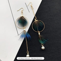 Close-up of bohemian earrings with tassels image 2