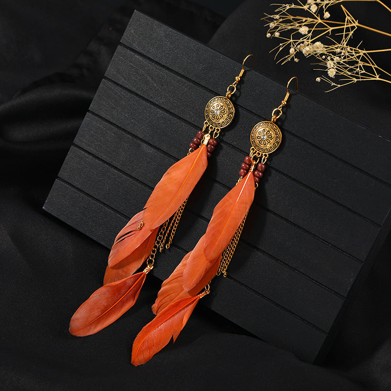 Colorful tassel earrings for festivals