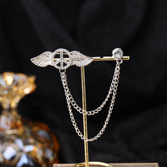 Wearing vintage necklace at a formal event