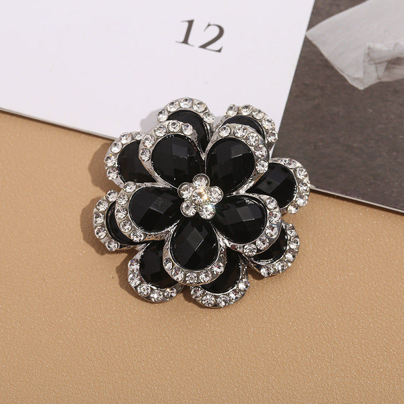 Premium Alloy Flower Brooch Pin - Image 2