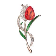 Gift presentation of elegant brooch