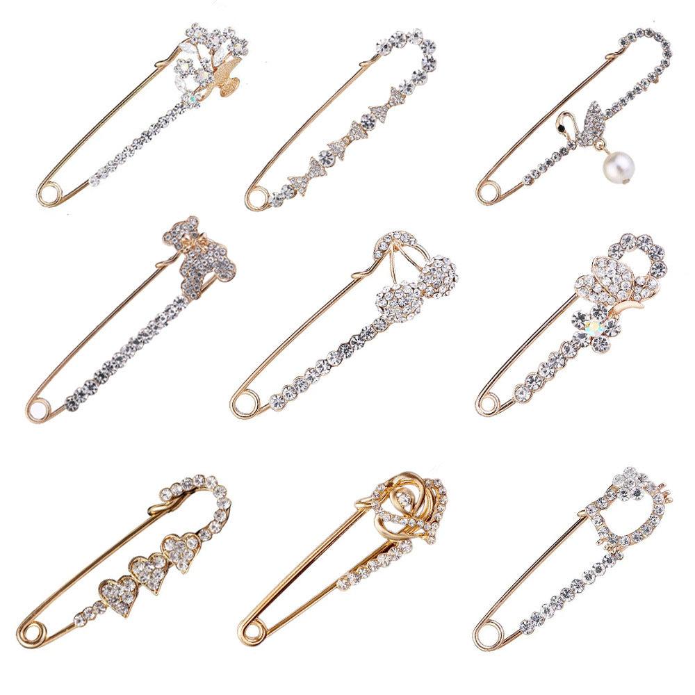 Close-up of Decorative Brooch with Pearl Detail - Image 2