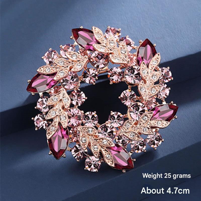 Versatile scarf brooch pin in purple