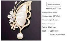 Copper crafted butterfly brooch - Image 7