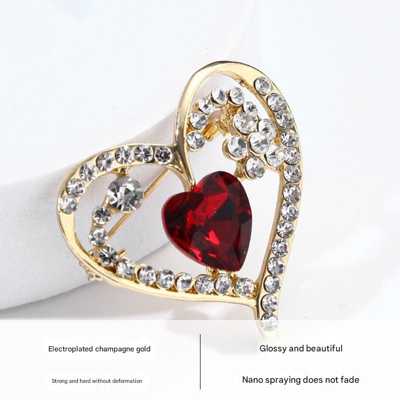 versatile crystal brooch on bag