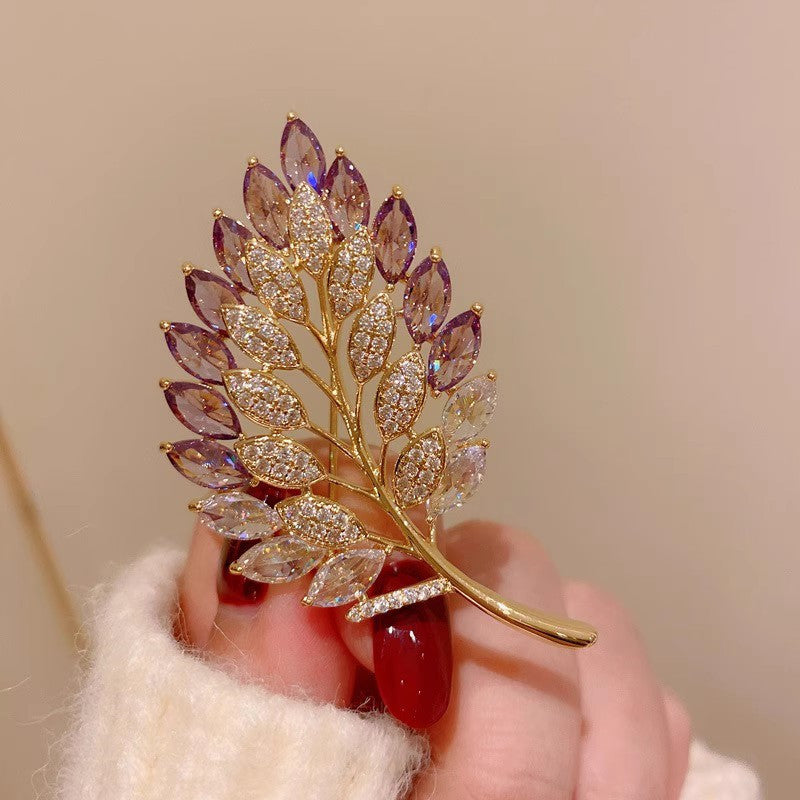Fashion accessory pinned to a dress