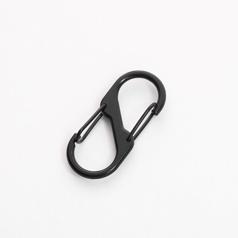 Close-up of S-shaped buckle for bags