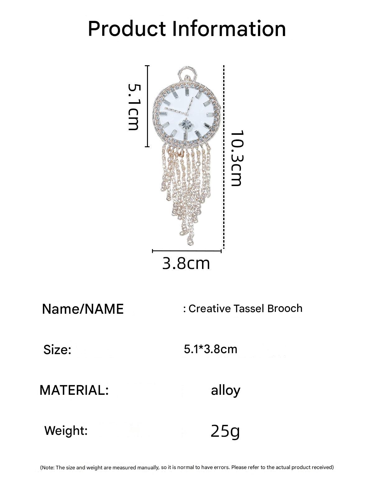 Lightweight alloy brooch for everyday wear