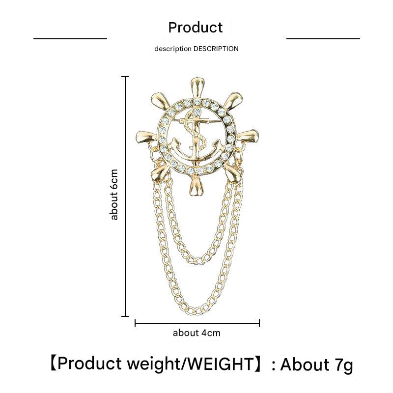 Fashionable Nautical Brooch for Outfits Image 7