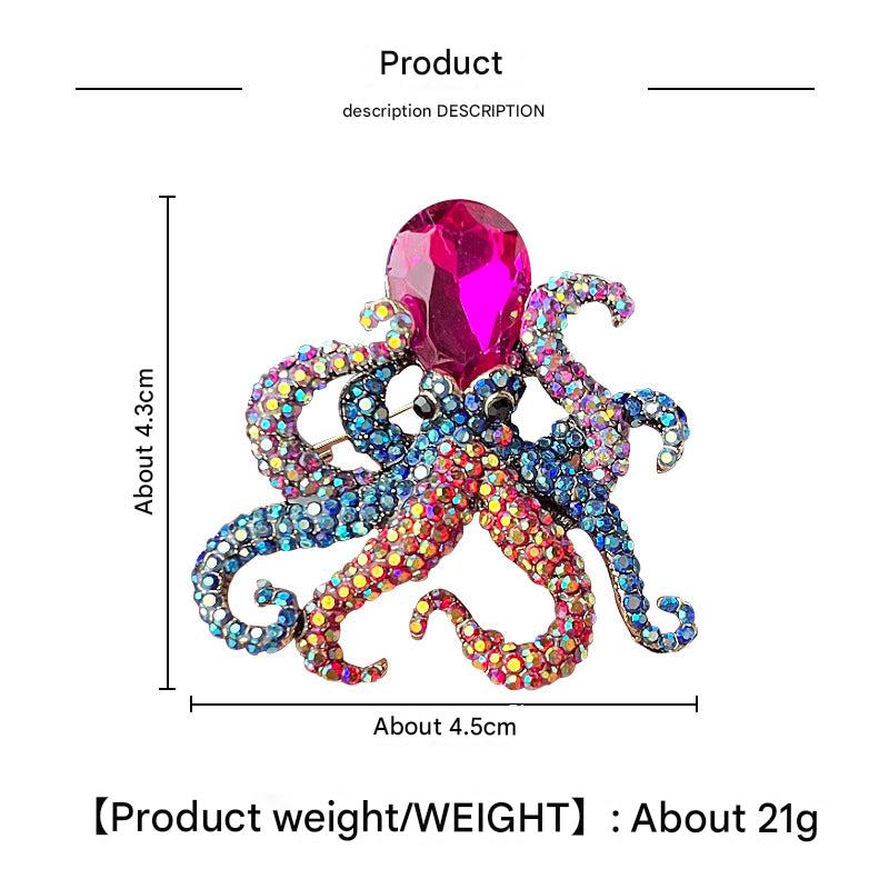 Women wearing Octopus Design Brooch