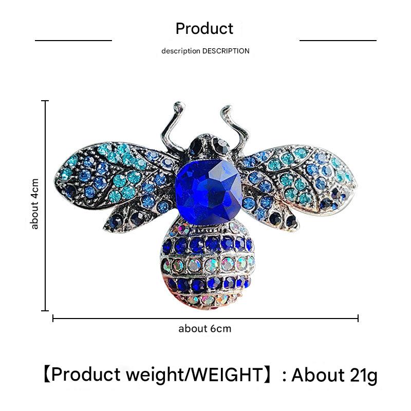 Bee brooch design with intricate details