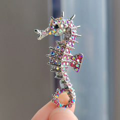 Men's and Women's Cartoon Seahorse Brooch - Image 2