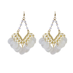 Chic Vintage Shell Tassel Earrings image 3