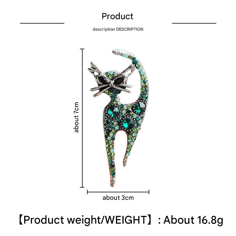 Charming cat pin for enhanced style