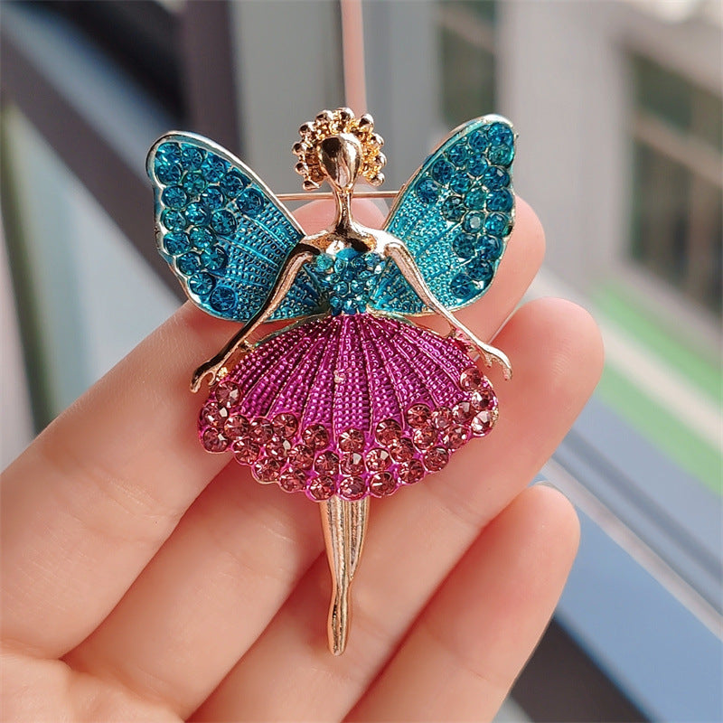 Cute pin on a coat displaying charm
