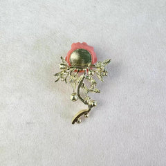 vintage style pin on fabric