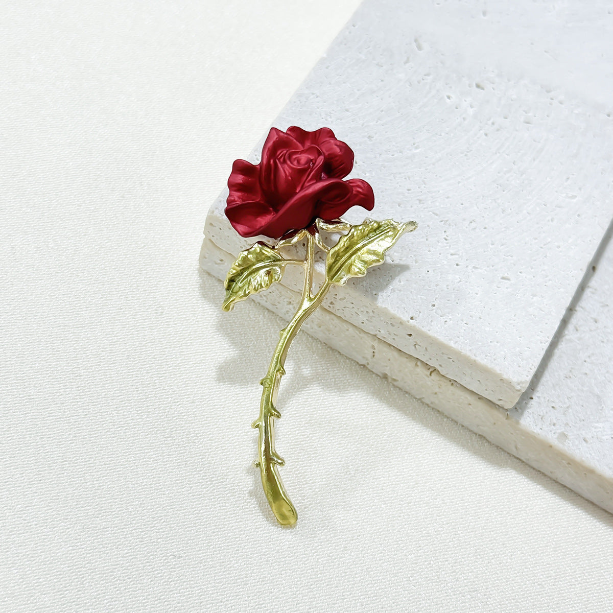 elegant floral design of the brooch