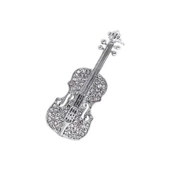 Close-Up of Violin Brooch Detailing