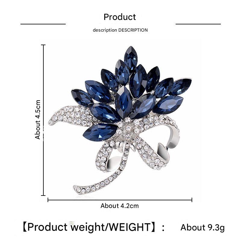 Brooch details highlighting quality craftsmanship