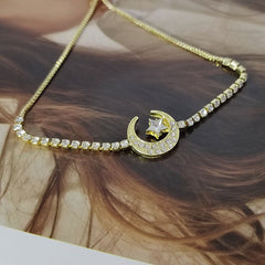 Detailed View of Star-Shaped Zirconia Bracelet