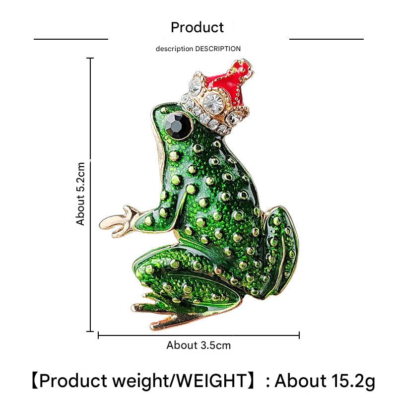 Charming Frog Brooch on display