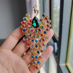 Beautiful brooch pin worn on dress