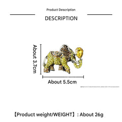 Stylish Elephant Brooch with Alloy Finish - Image 3