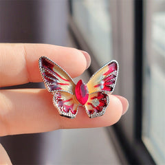 Colourful butterfly pin for jackets