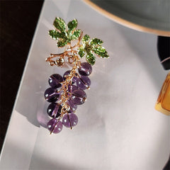 Stylish fruit-themed brooch for women