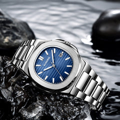 Water-Resistant Men's Watch with Date Function