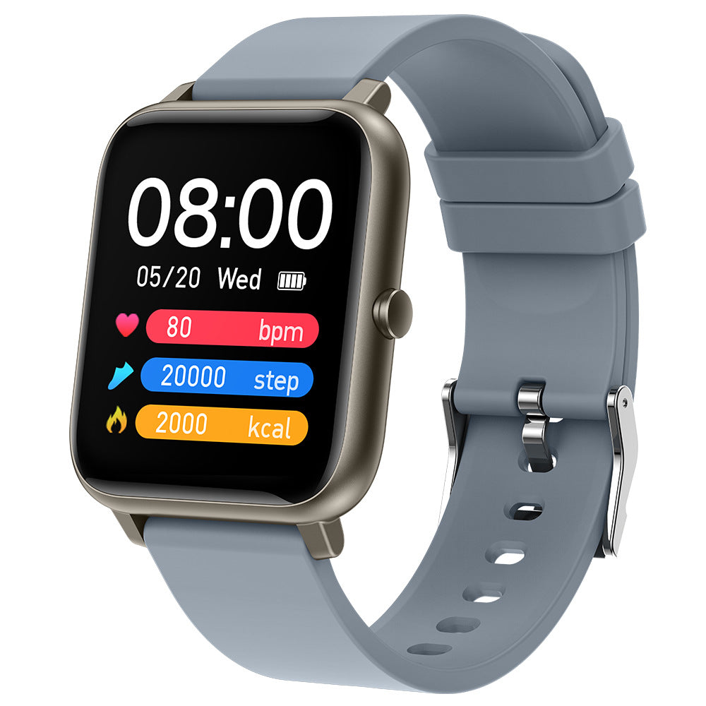 Blue Smart Fitness Watch with Touch Control