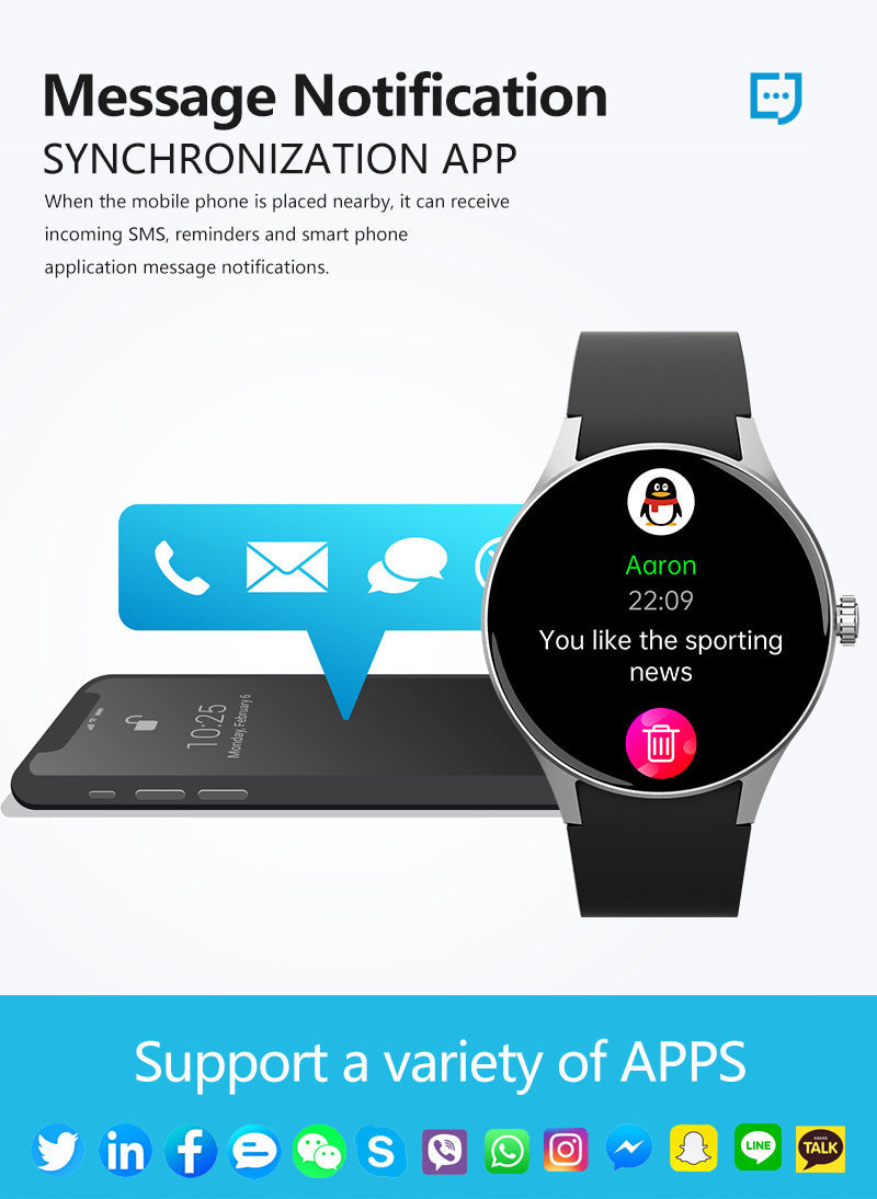 Close-up of the fitness watch screen