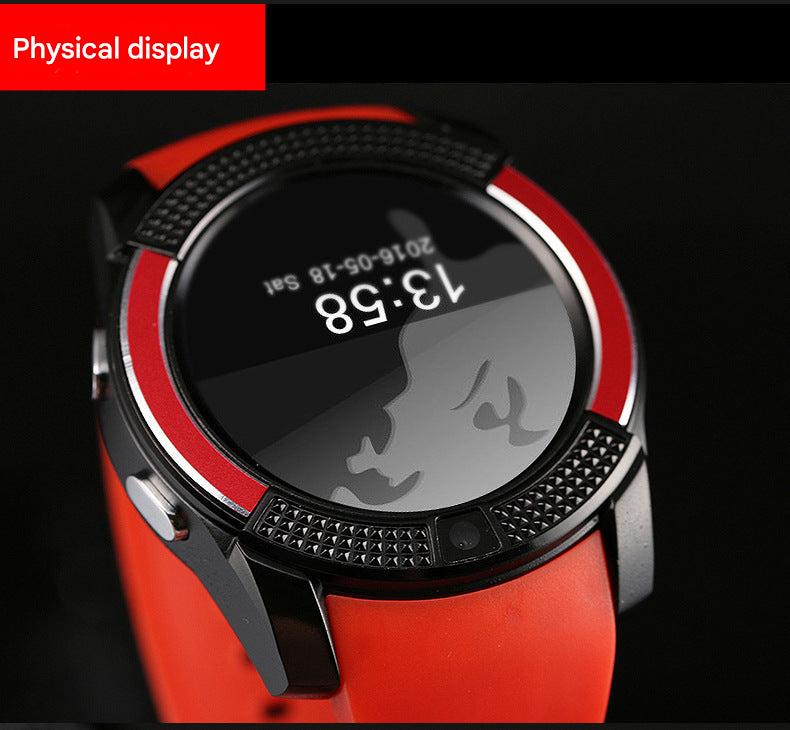 User wearing V8 Smart Watch during exercise