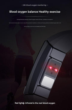 Close-up of Y91 fitness tracker display