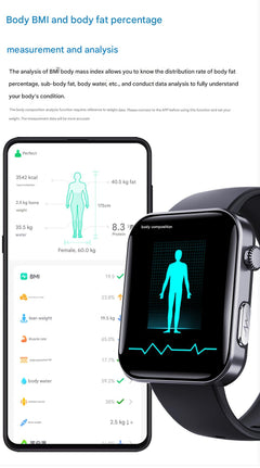 F300 smartwatch displaying heart rate