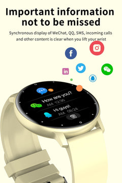 LIGE smartwatch with fitness tracking interface