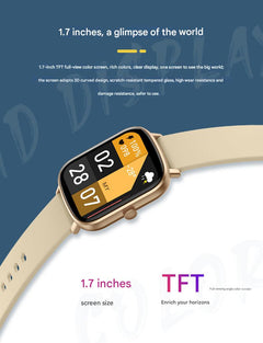 P55 Smartwatch in use tracking heart rate and blood pressure