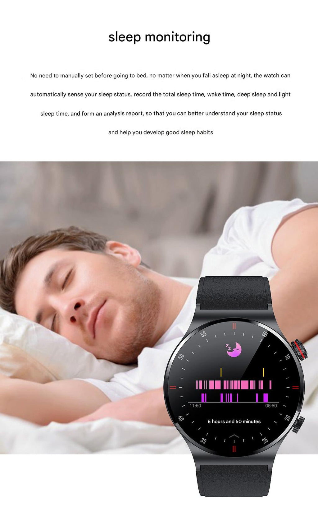 QW33 Smartwatch with Blood Pressure Monitoring