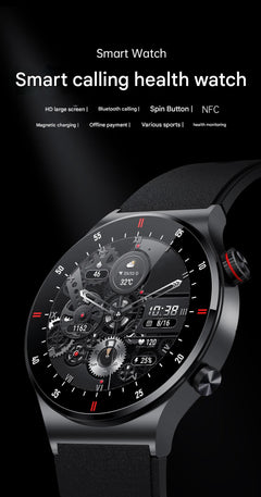 User Interacting with QW33 Smartwatch