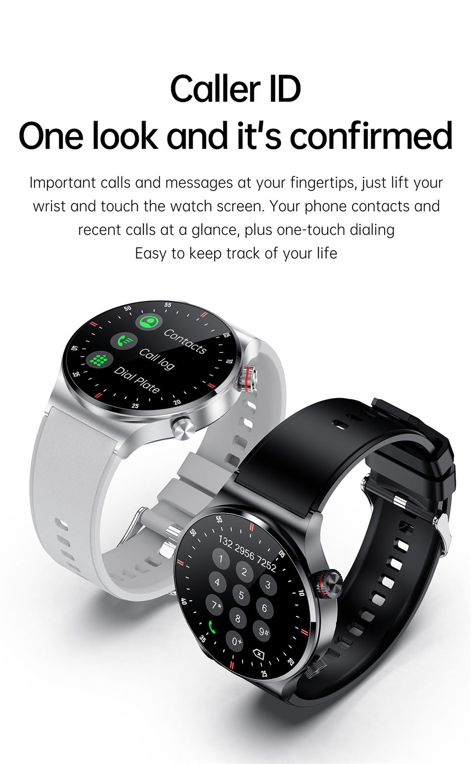 Bluetooth smartwatch with music control and remote capture