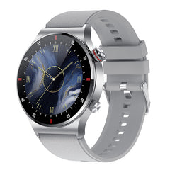 Smartwatch with stainless steel and silicone band