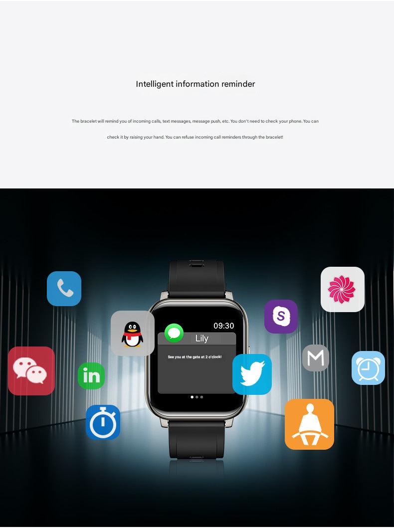 P25 Smartwatch showing heart rate monitoring