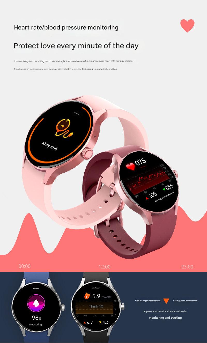 Bluetooth fitness tracker on a vibrant background