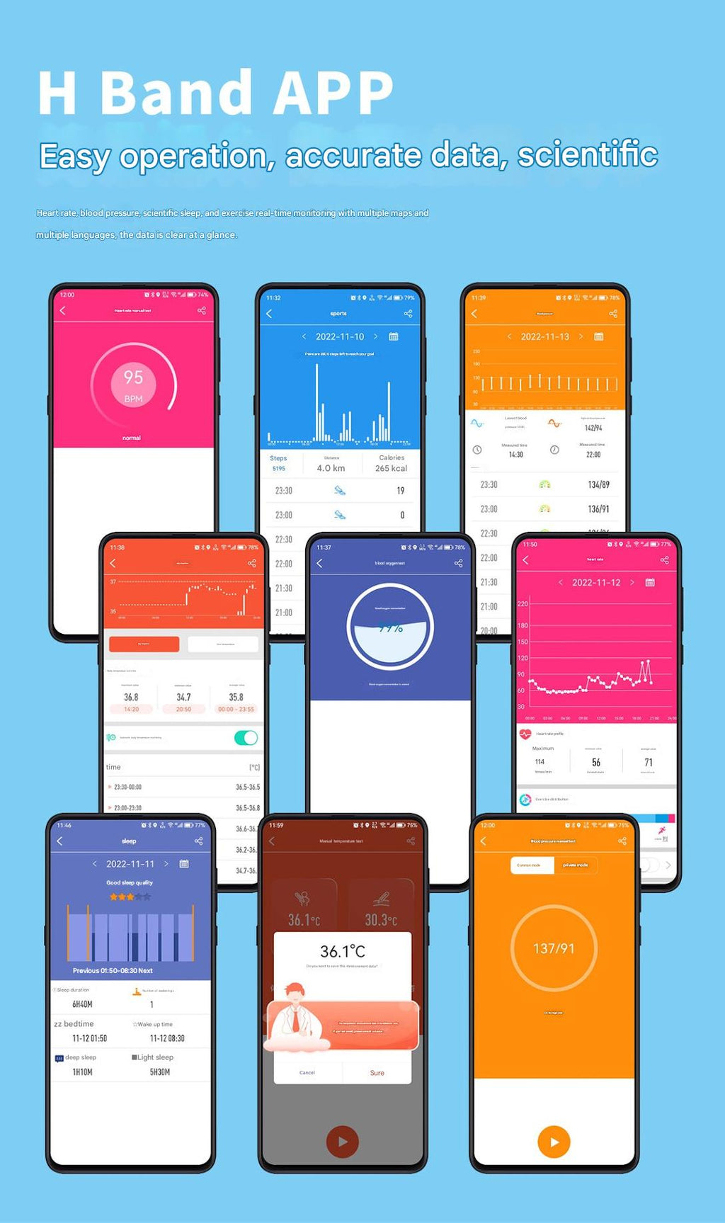 F57L Smartwatch health monitoring feature