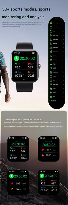 temperature measurement display on F57L Smartwatch