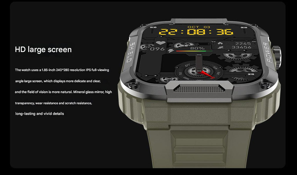 MK66 smartwatch in black colour option