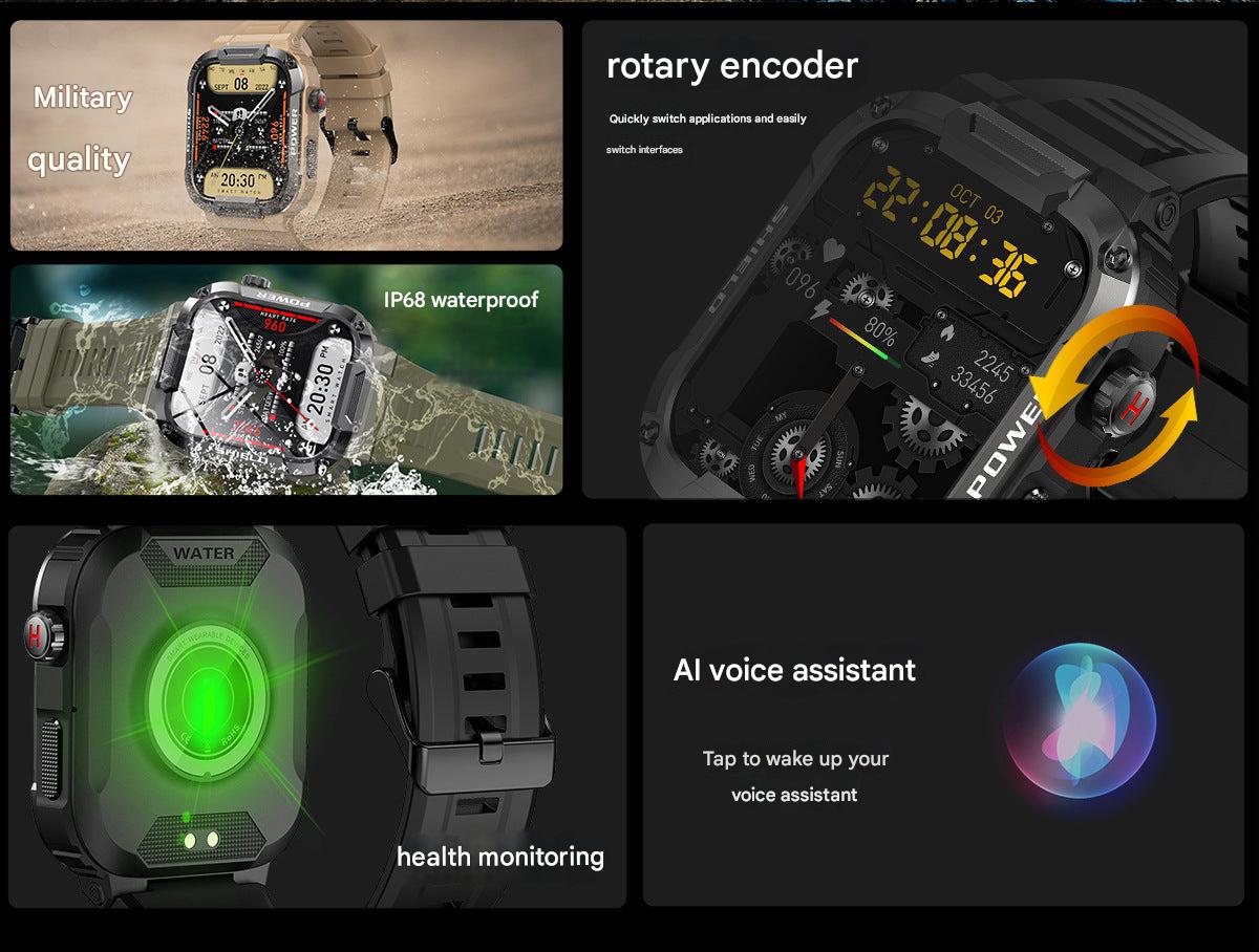 MK66 smartwatch showing battery indicator